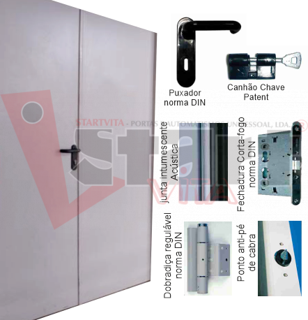 Porta Corta-Fogo dupla